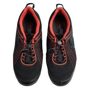 Clarks Haley Cortland 67214 Womens Size 6.5 M Black Pink Shoes Sneakers